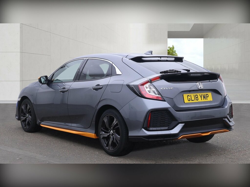Honda Civic 1.0 Vtec Turbo Sr Hatchback Cvt Euro 6 Grey #2
