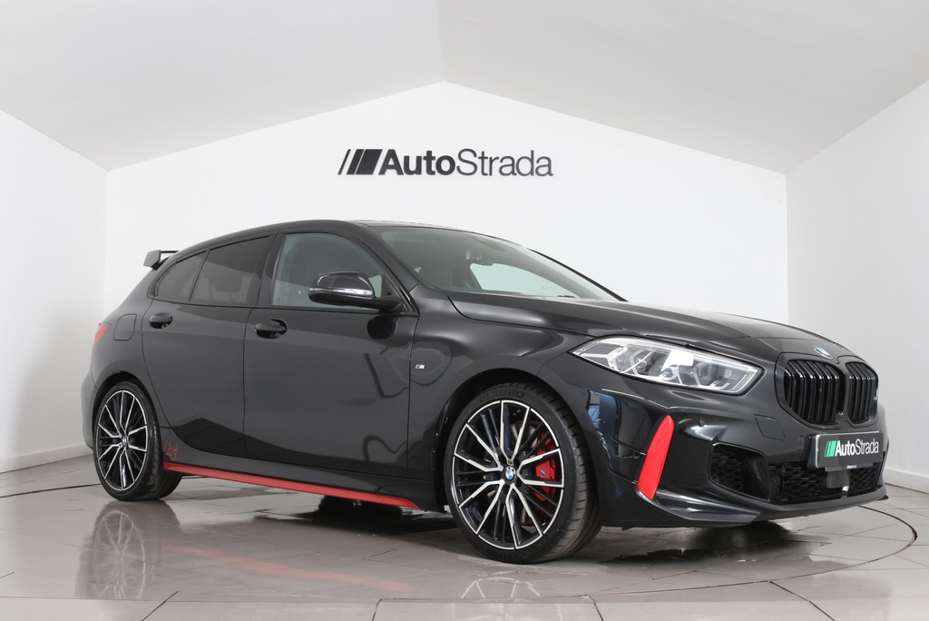 BMW 1 Series 128Ti Hatchback FV70XZZ Black #3