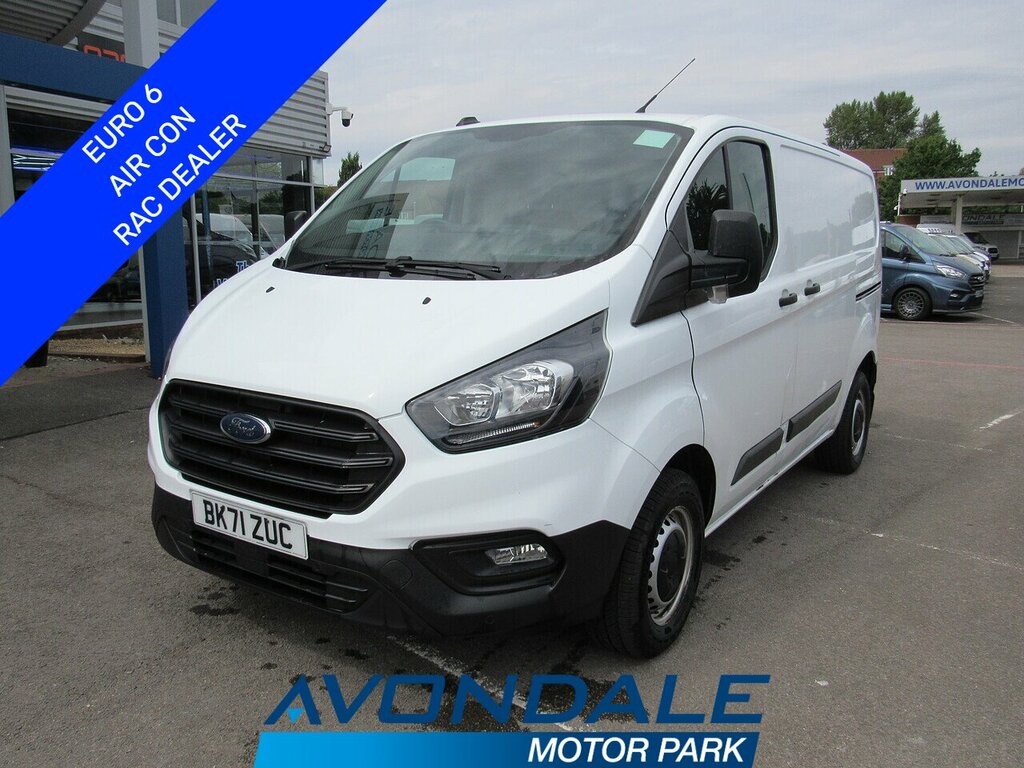 Ford Transit Custom 300 Ecoblue Leader Swb Euro 6 Van With Air Con White