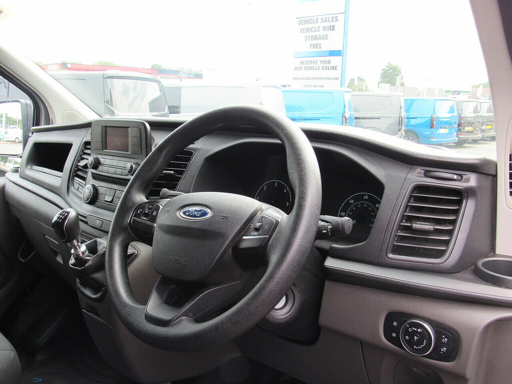 Ford Transit Custom 300 Ecoblue Leader Swb Euro 6 Van With Air Con White #2