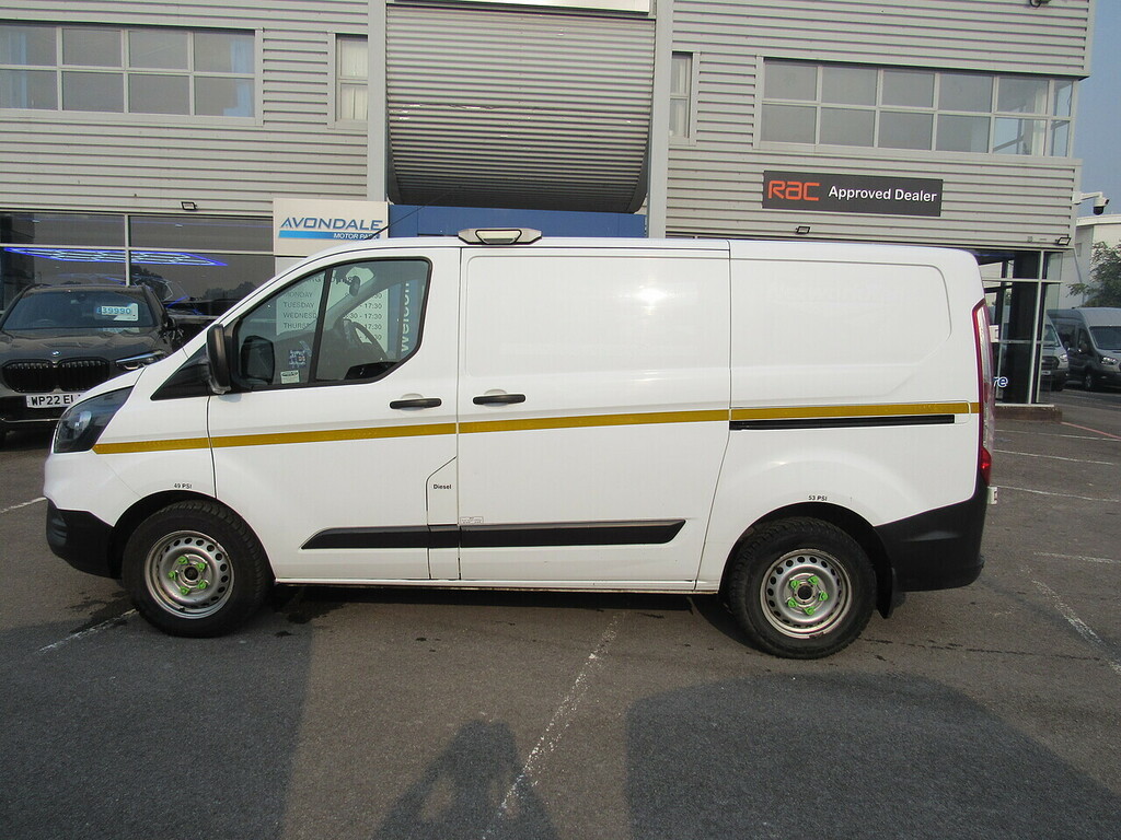 Ford Transit Custom 320 Ecoblue Euro 6 Van With Air Con Work Lamps Rac White #2
