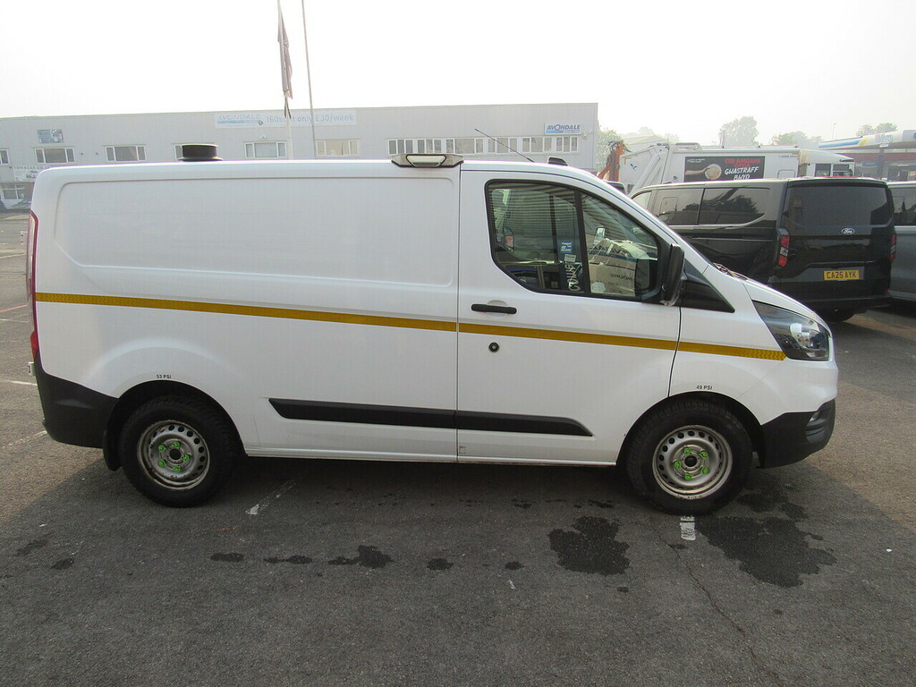 Ford Transit Custom 320 Ecoblue Euro 6 Van With Air Con Work Lamps Rac White #6