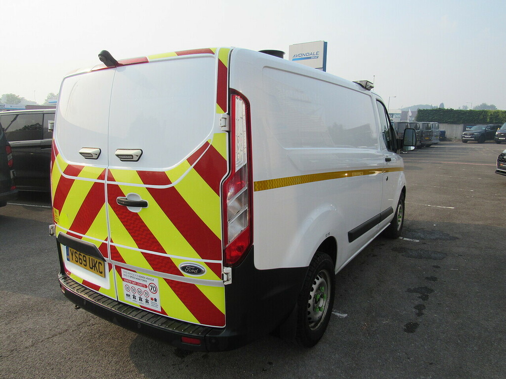 Ford Transit Custom 320 Ecoblue Euro 6 Van With Air Con Work Lamps Rac White #5