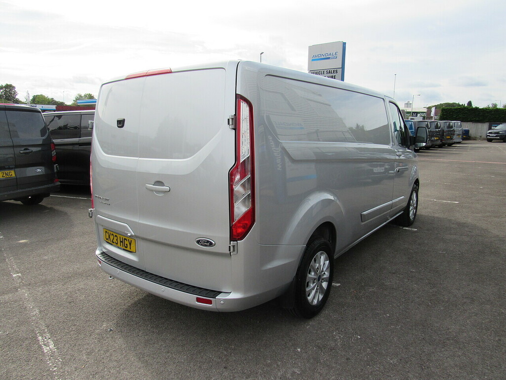 Ford Transit Custom 300 Ecoblue Limited L2 Lwb Silver Euro 6 Van 1 Own CK23HGY Silver #6