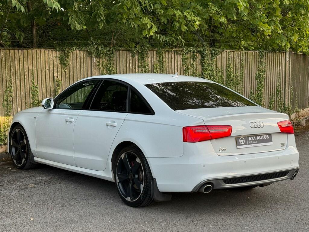 Audi A6 Saloon Black Edition White #4