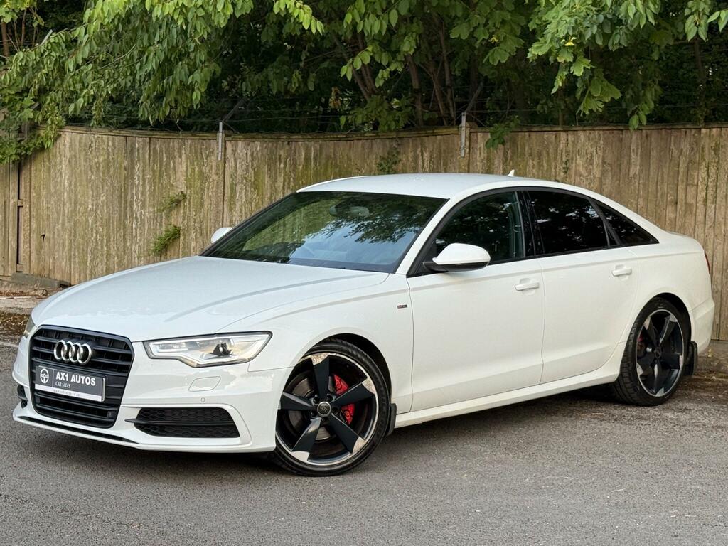 Audi A6 Saloon Black Edition White #3