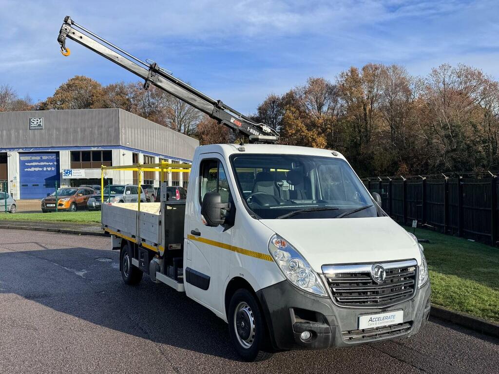 Vauxhall Movano Dropside 2.3 Cdti 3500 Biturbo Rwd L3 H1 Euro 6 White
