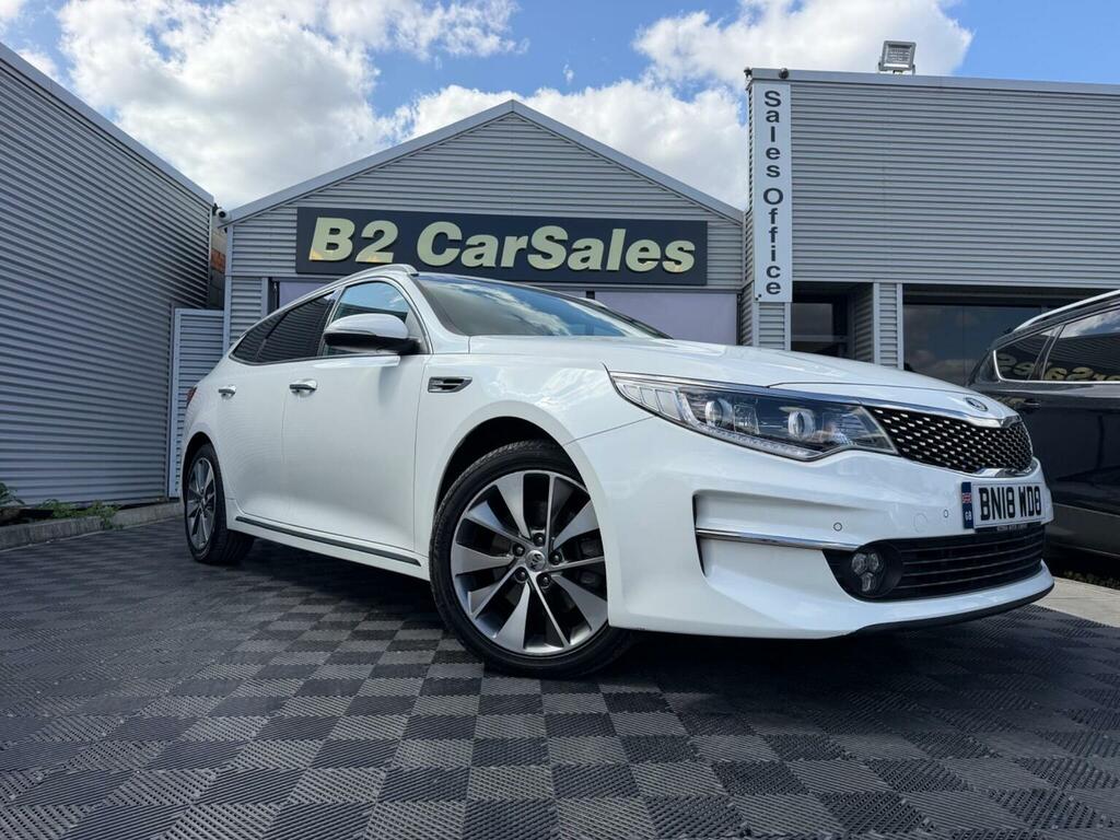 Kia Optima Estate 1.7 Crdi 3 Sportswagon Dct Euro 6 Ss BN18WDO White #2