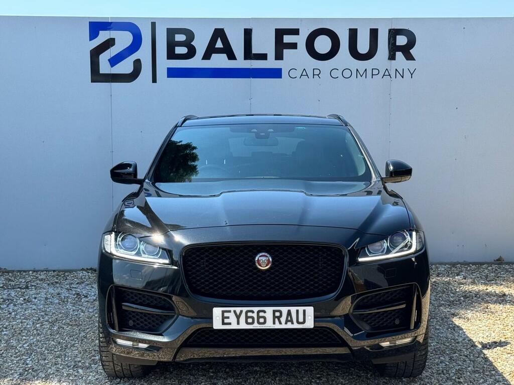 Jaguar F-Pace 2.0 D180 R-sport Awd Euro 6 Ss EY66RAU Black #2