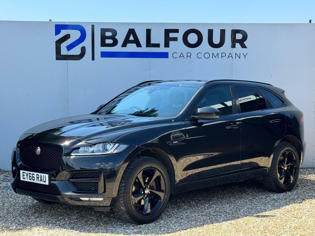 Jaguar F-Pace 2.0 D180 R-sport Awd Euro 6 Ss EY66RAU Black #3