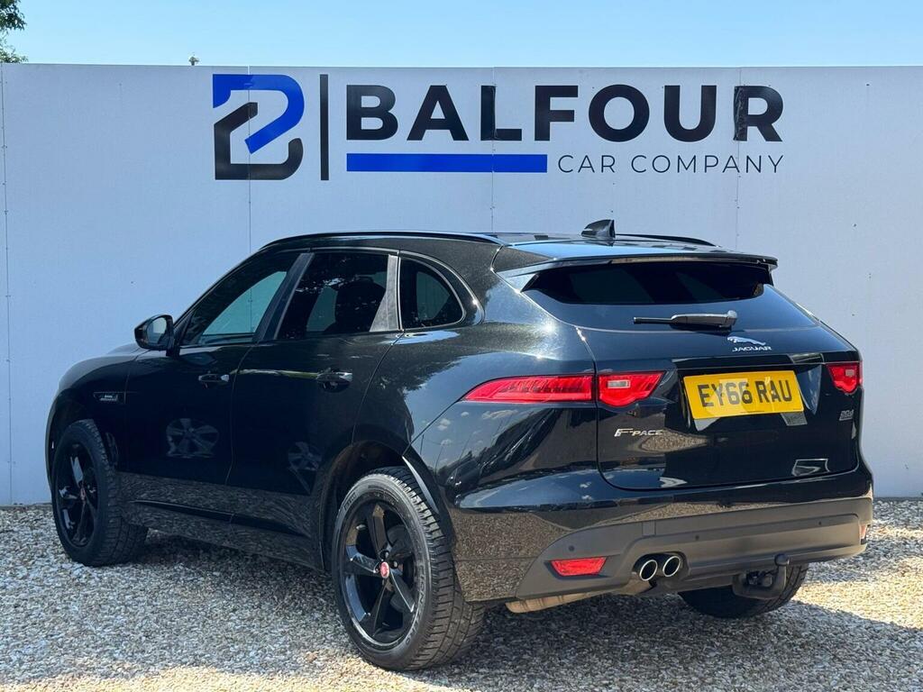 Jaguar F-Pace 2.0 D180 R-sport Awd Euro 6 Ss EY66RAU Black #4