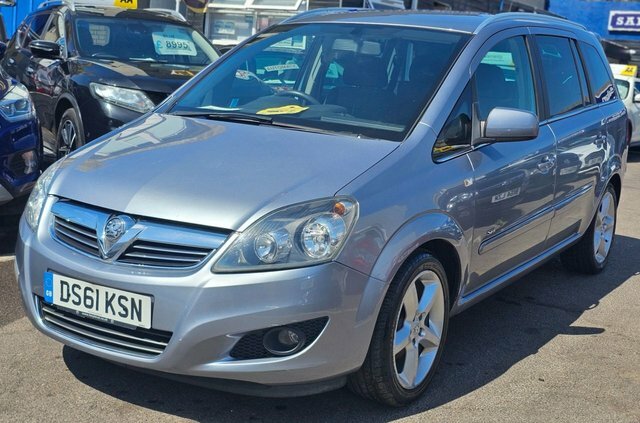 Vauxhall Zafira 1.8 16V Sri Mpv Euro 5 140 Ps DS61KSN Silver #3