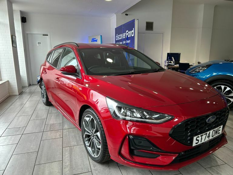 Ford Focus 1.0T Ecoboost Mhev St-line X Estate Self Parki Red #4