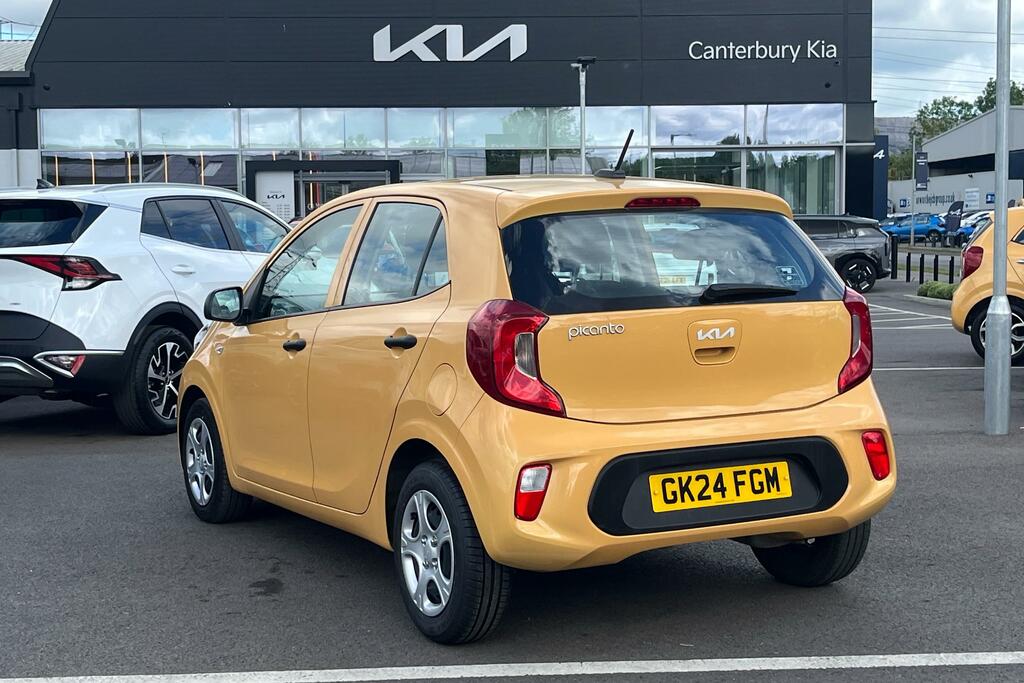 Kia Picanto 1.0 1 Hatchback Euro 6 Ss 66 GK24FGM Yellow #3