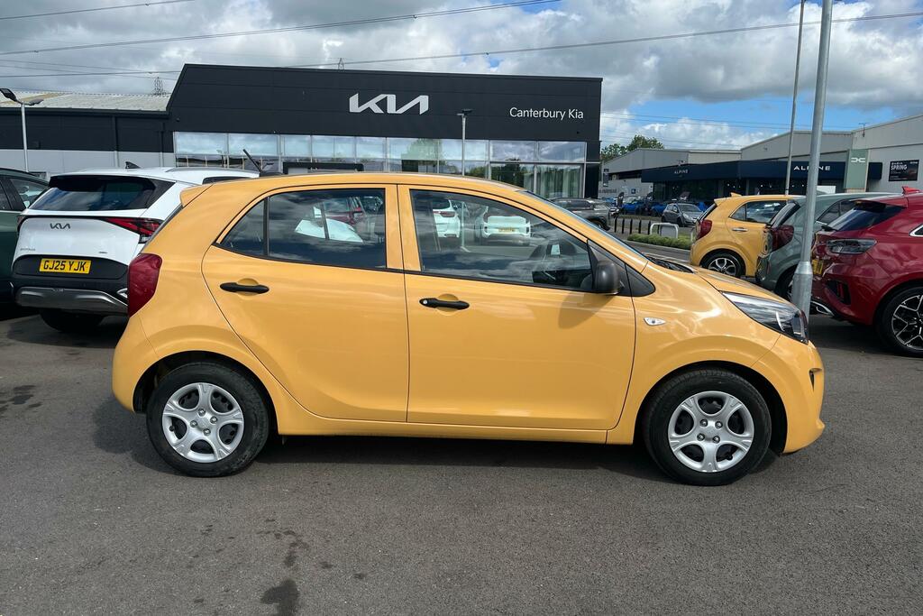 Kia Picanto 1.0 1 Hatchback Euro 6 Ss 66 GK24FGM Yellow #4