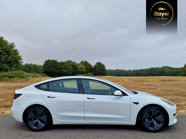Tesla Model 3 4dr Electric Auto Rwd White #2