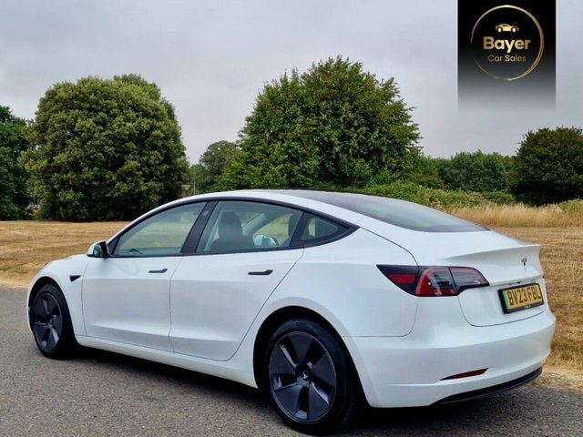 Tesla Model 3 4dr Electric Auto Rwd White #5