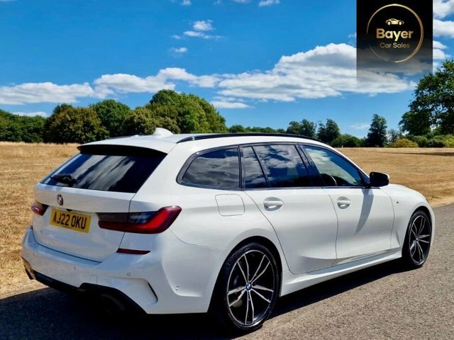 BMW 3 Series 320D Mht M Sport White #4