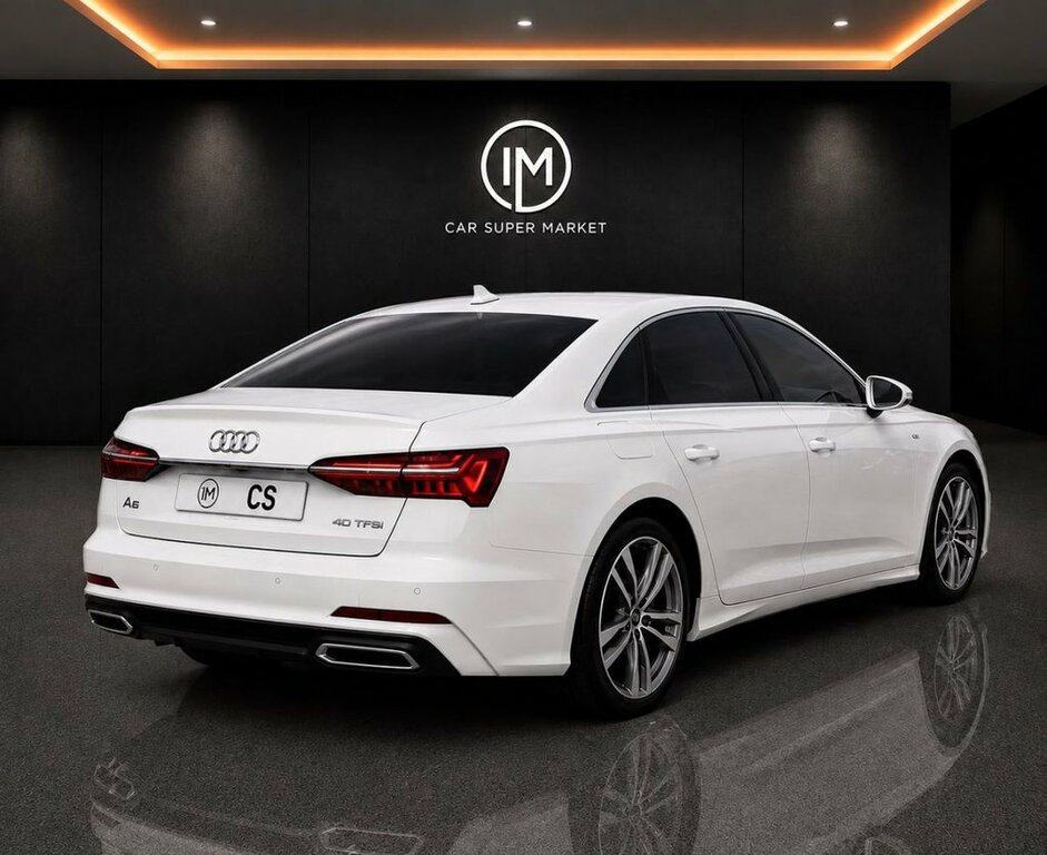 Audi A6 Saloon 2L S Line White #4