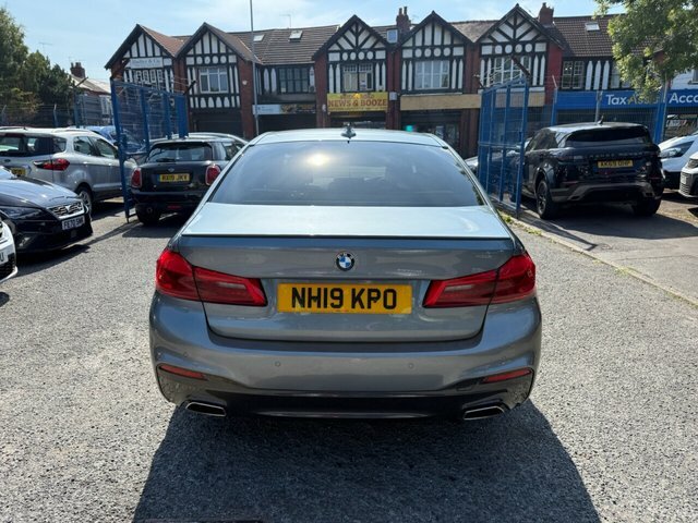 BMW 5 Series 2019 2.0 520D M Sport Saloon Euro Blue #4