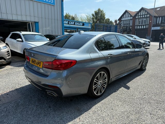 BMW 5 Series 2019 2.0 520D M Sport Saloon Euro Blue #3