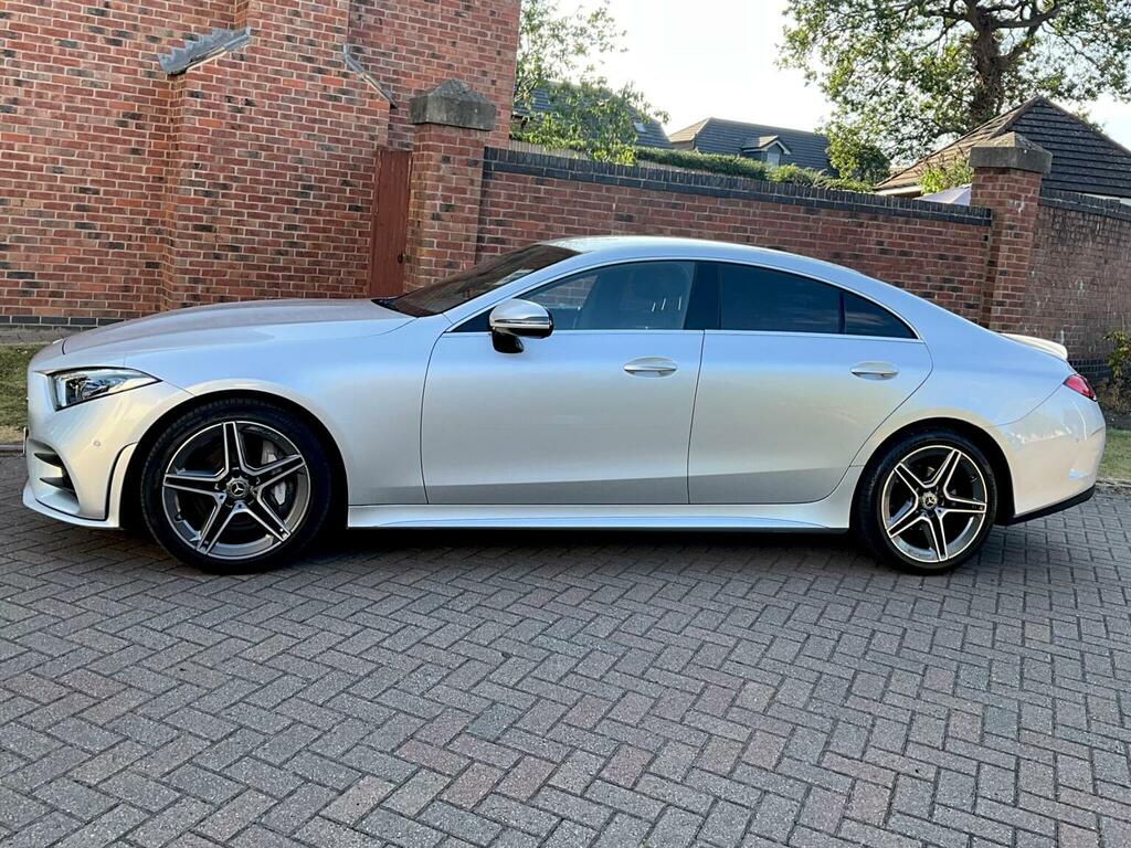 Mercedes-Benz CLS Saloon 2.0 Cls300d Amg Line Coupe G-tronic Euro 6 Silver #4