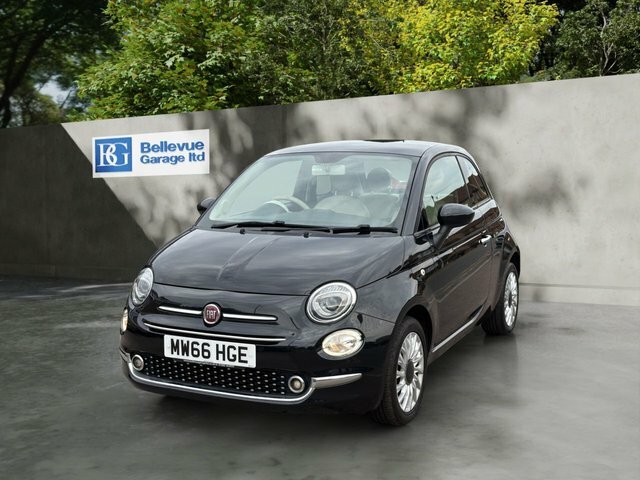 Fiat 500 1.2 Lounge Hatchback Euro 6 S S MW66HGE Black #4