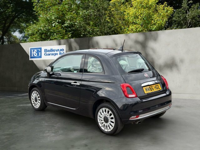Fiat 500 1.2 Lounge Hatchback Euro 6 S S MW66HGE Black #5