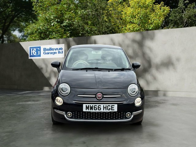 Fiat 500 1.2 Lounge Hatchback Euro 6 S S MW66HGE Black #3