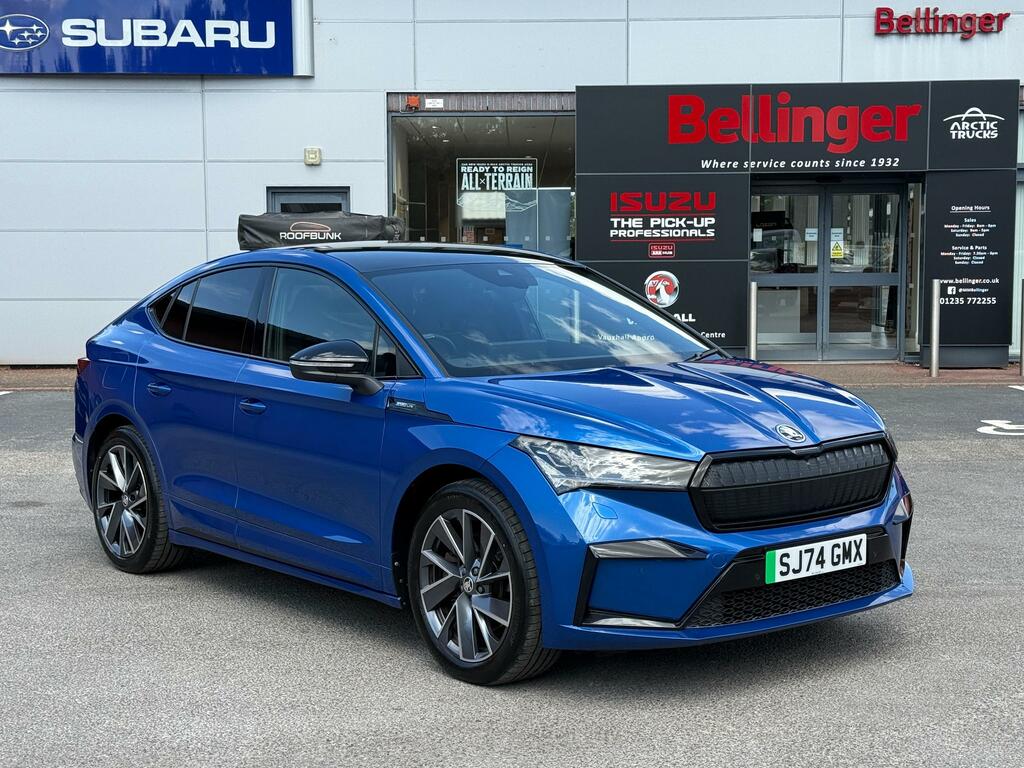 Skoda ENYAQ 82Kwh 85X Sportline Plus Coupe 4 Blue #5