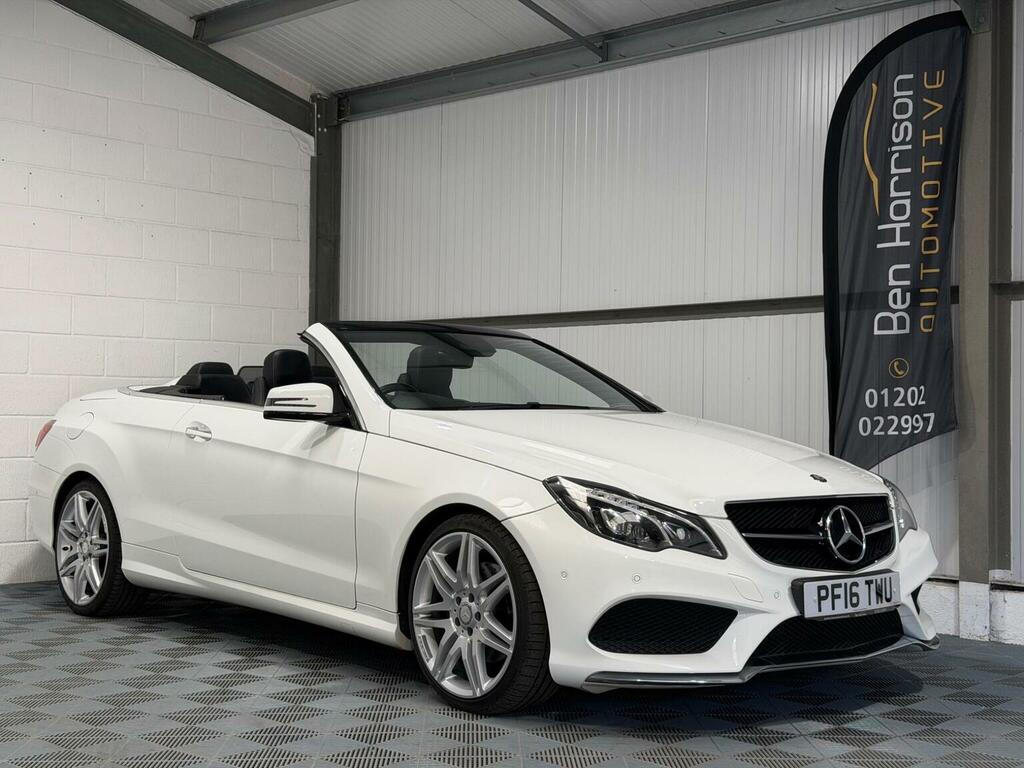 Mercedes-Benz E Class 3.0 E350d V6 Amg Line Edition Premium Cabriolet White