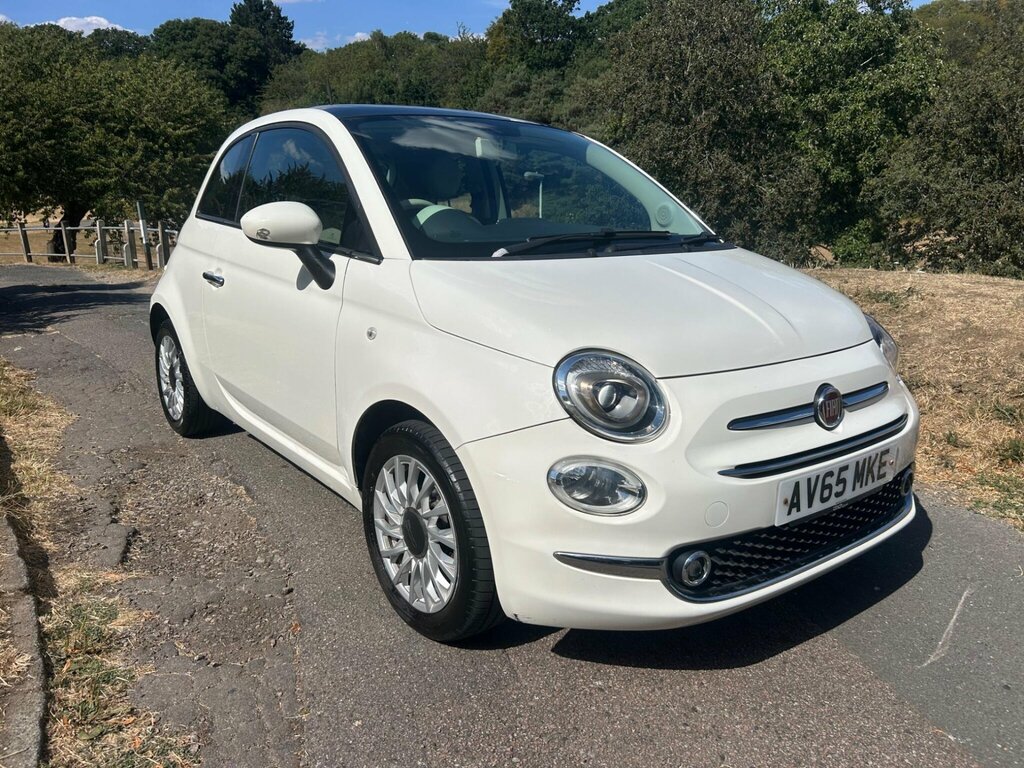 Fiat 500 1.2 Lounge Euro 6 Ss White