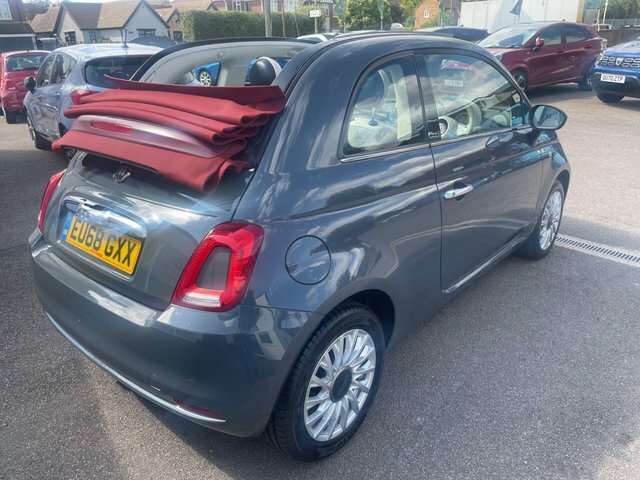 Fiat 500C 2018 1.2 Lounge Convertible Euro EU68GXX Grey #5
