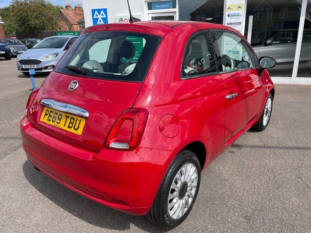 Fiat 500 2019 1.2 Lounge Hatchback Euro 6 PE69TBU Red #6