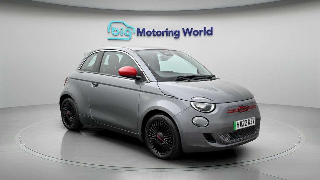 Fiat 500E Red Grey