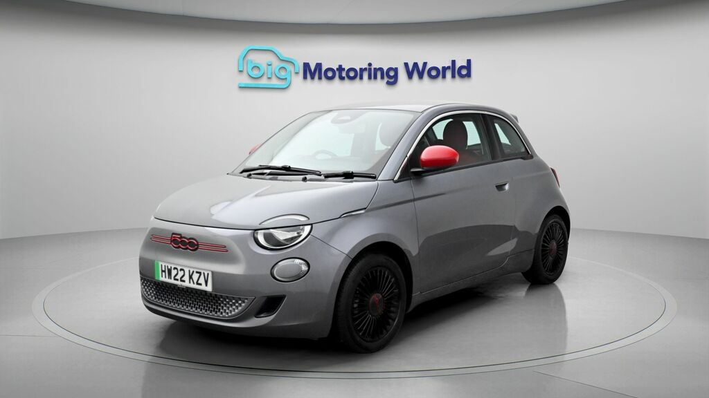 Fiat 500E Red Grey #3