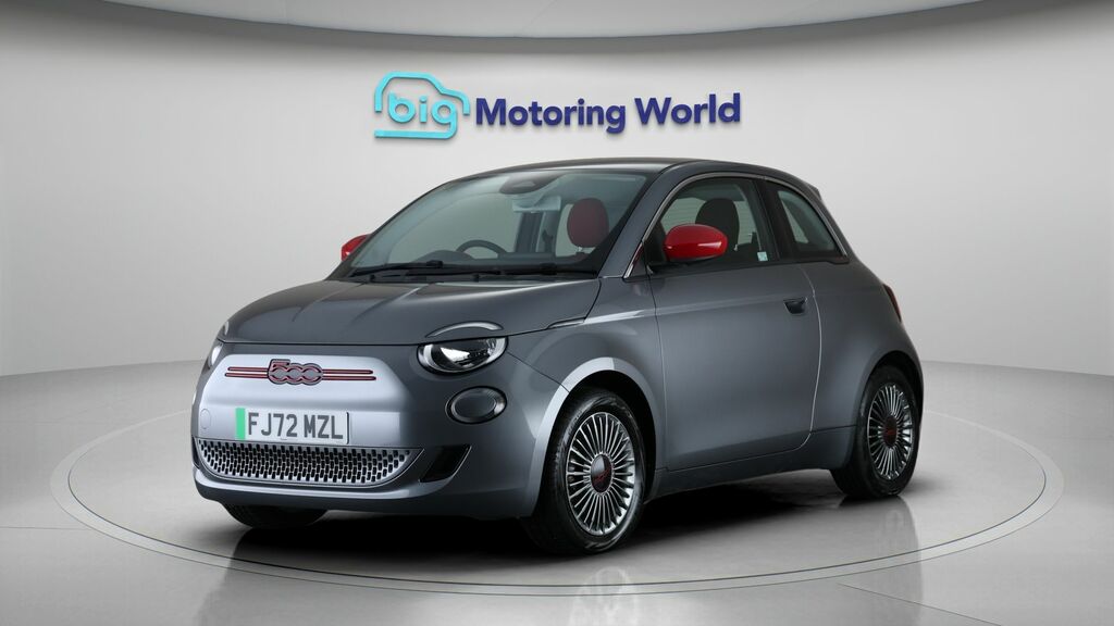 Fiat 500E Red Grey #3