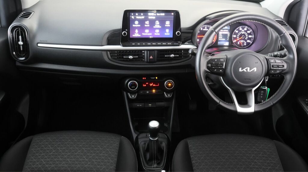 Kia Picanto 1.0 Dpi 3 Hatchback Amt Euro 6 Ss 6 Black #12