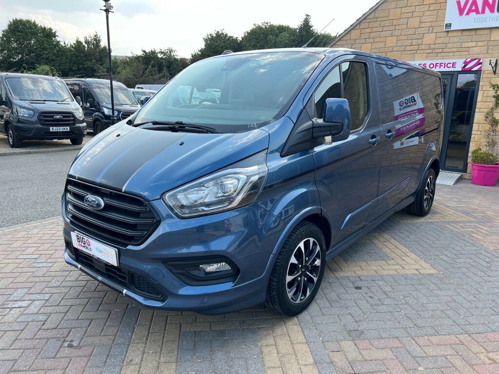 Ford Transit Custom 320 Tdci 185 L2h1 Sport Ecoblue Lwb Low Roof Fwd A BD69YBR Blue #4