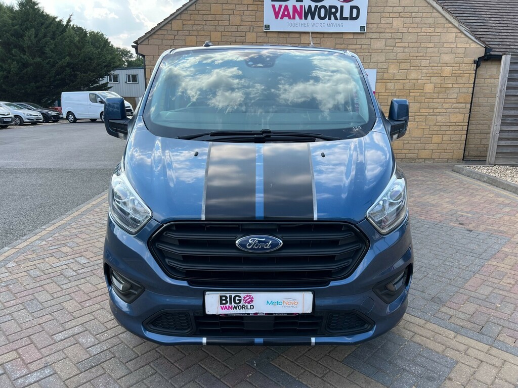 Ford Transit Custom 320 Tdci 185 L2h1 Sport Ecoblue Lwb Low Roof Fwd A BD69YBR Blue #5