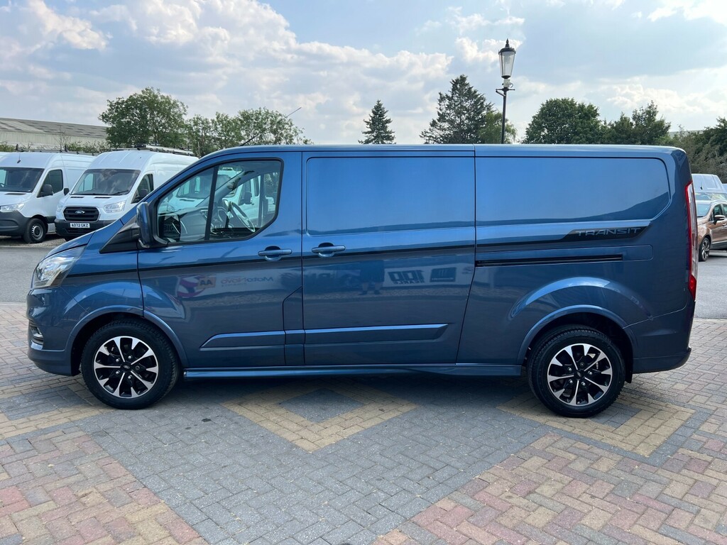 Ford Transit Custom 320 Tdci 185 L2h1 Sport Ecoblue Lwb Low Roof Fwd A BD69YBR Blue #3