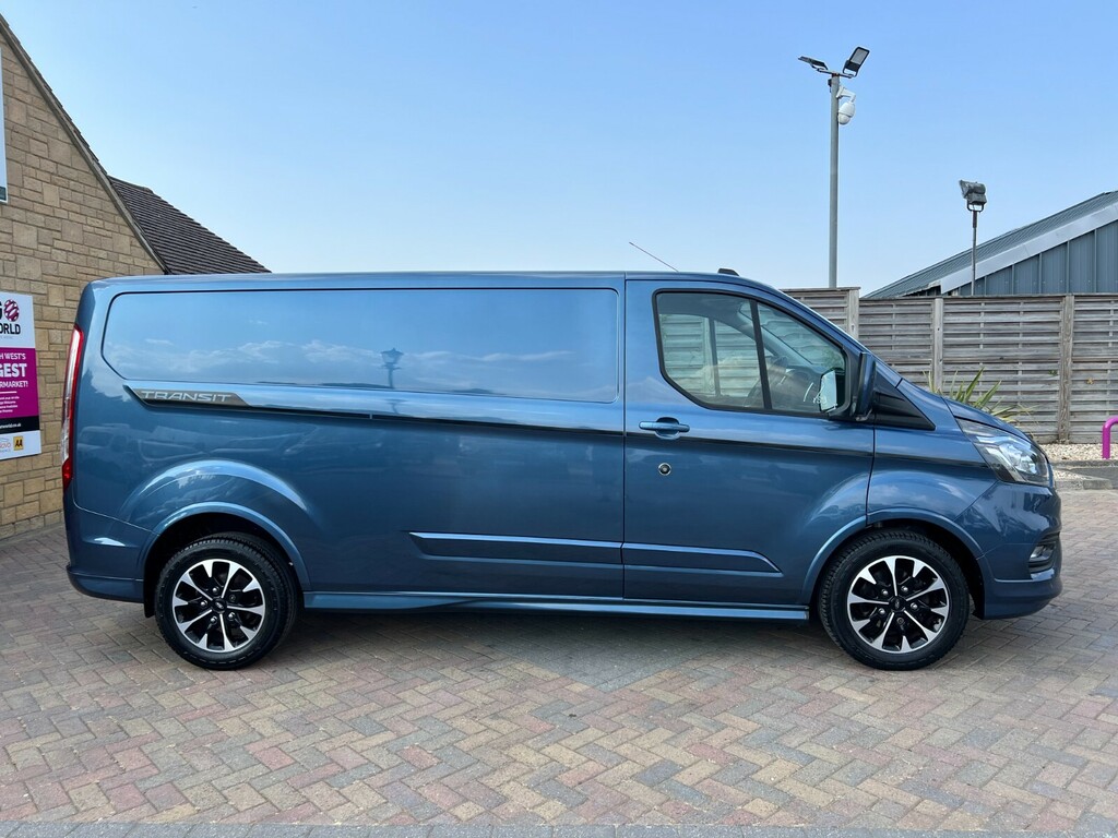 Ford Transit Custom 320 Tdci 185 L2h1 Sport Ecoblue Lwb Low Roof Fwd A BD69YBR Blue #2