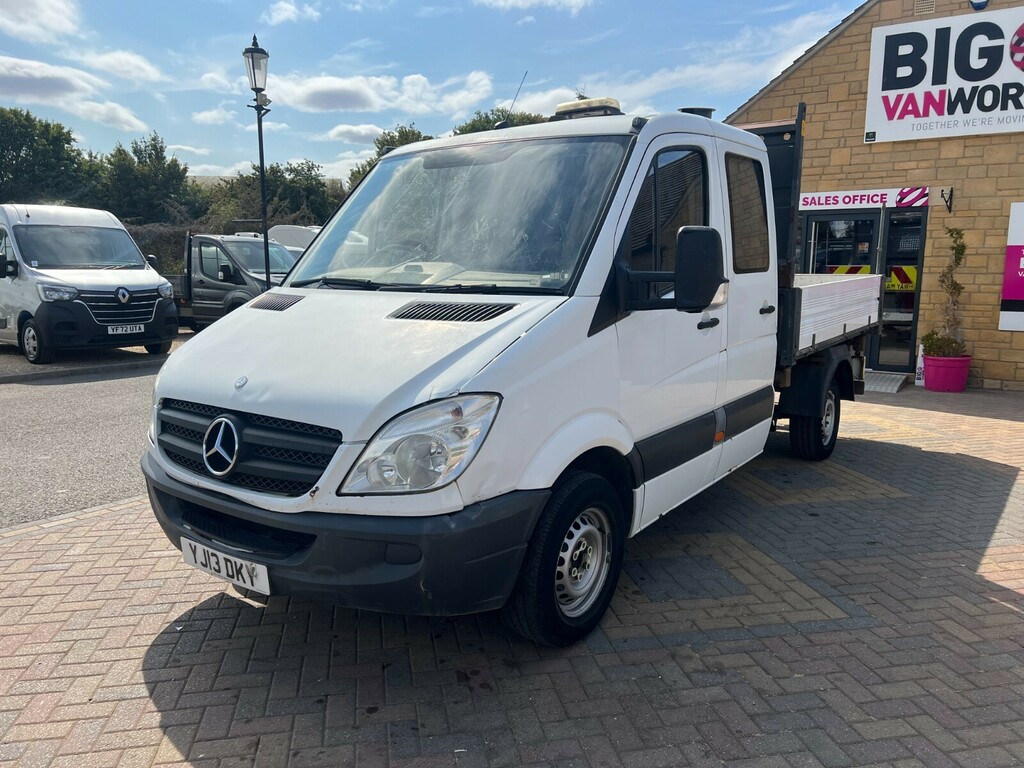 Mercedes-Benz Sprinter 313 Cdi 129 3 Seat Double Cab Alloy Tipper White #3