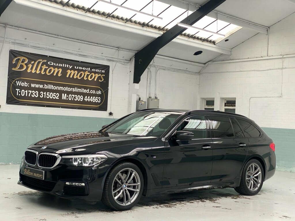 BMW 5 Series 2.0 520D M Sport Touring Euro 6 Ss Black #2