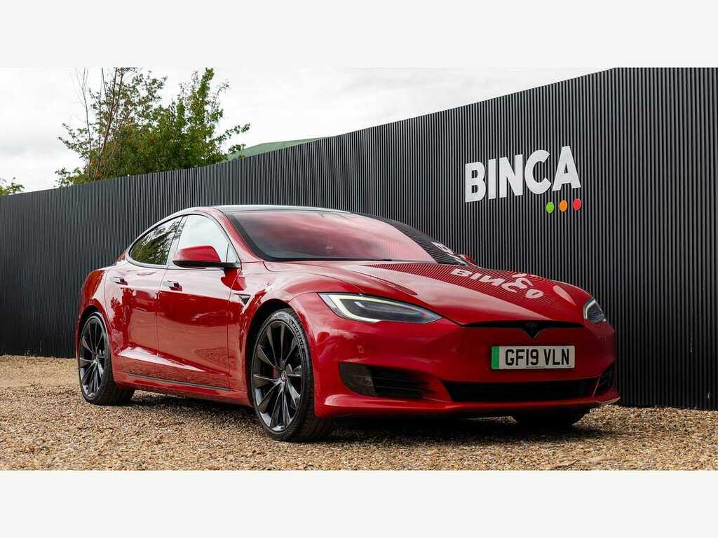 Tesla Model S P100d Red