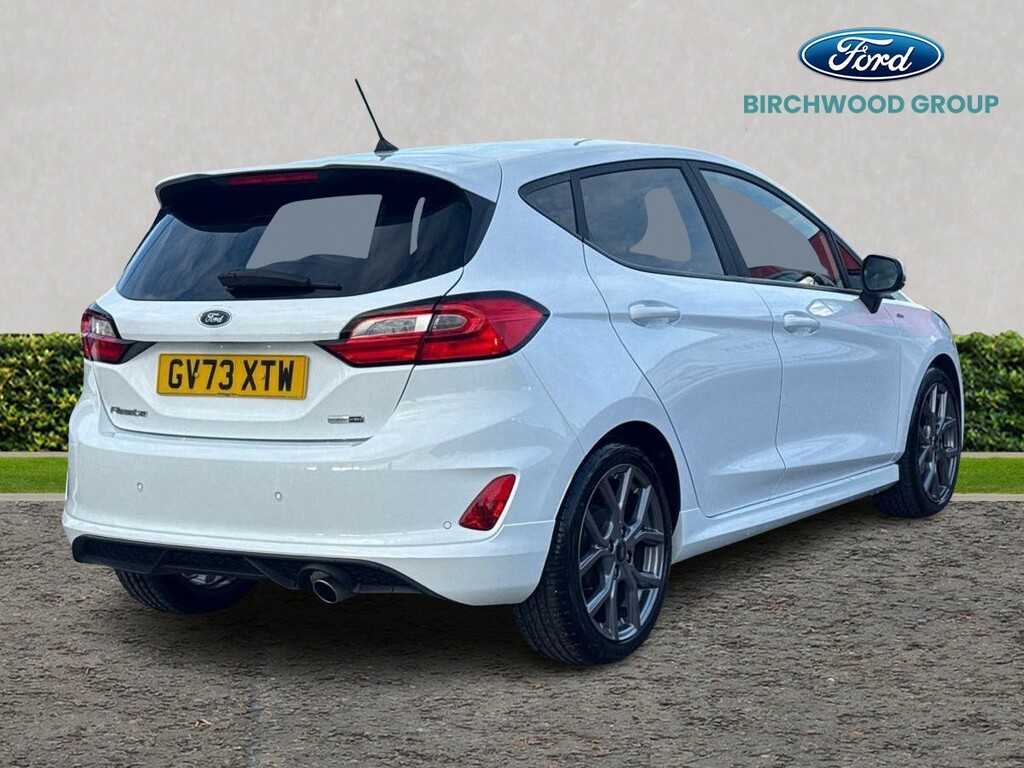Ford Fiesta 1.0 Ecoboost Hybrid Mhev 125 St-line GV73XTW White #3