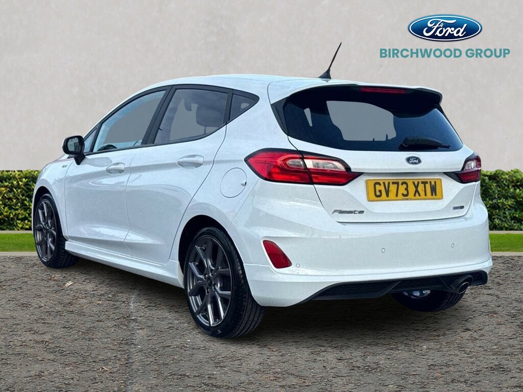 Ford Fiesta 1.0 Ecoboost Hybrid Mhev 125 St-line GV73XTW White #5