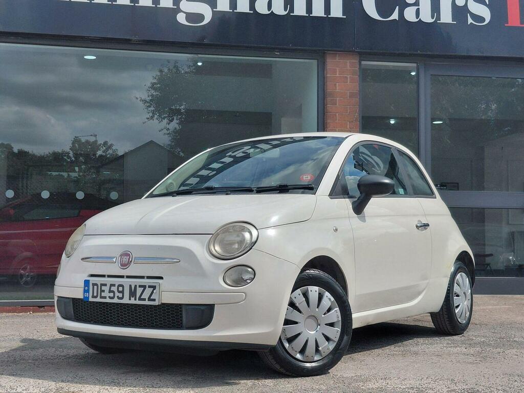 Fiat 500 Lounge 30 Taxred Leatherglass White #1