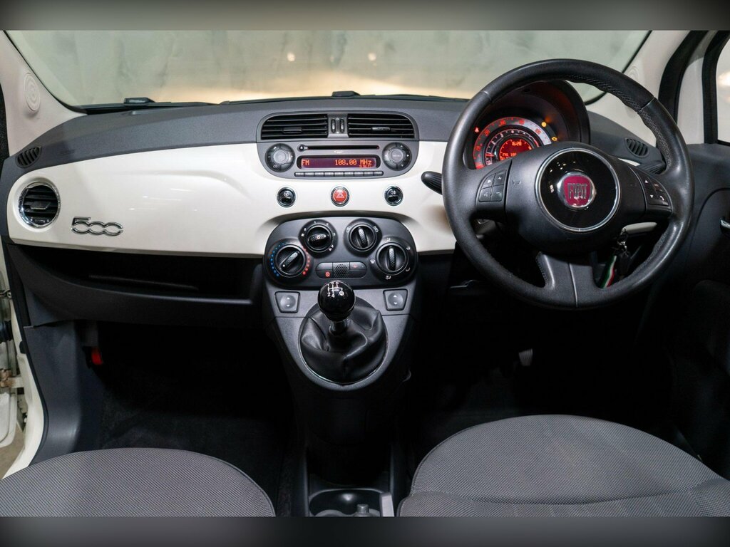 Fiat 500 1.2 Lounge Euro 6 Ss White #16