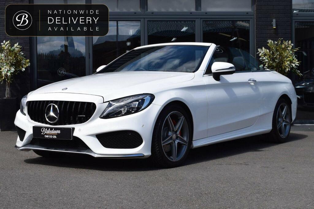 Mercedes-Benz C Class Convertible 2.1 C220d Amg Line Cabriolet G-tronic KP17EBO White